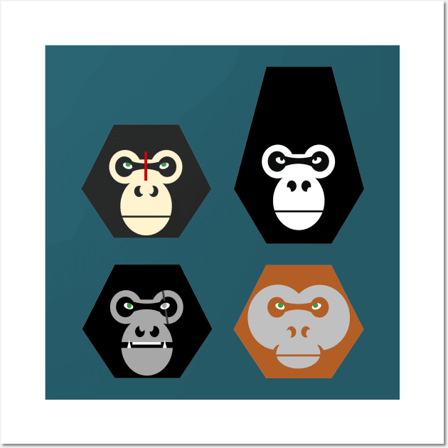 Planet of the Primates Wall Art by chriswig